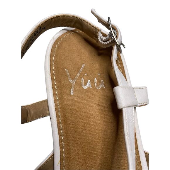 Yuu White Strappy Woven Sandals Womens Size 6.5 M Flat Casual Summer Shoes Beach - Picture 6 of 10